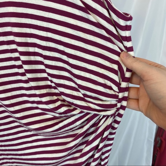 Bobeau Estelle Stripe Side Draped Dress, size 3X - Picture 7 of 9